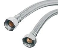 INVENA Pleteno crijevo od nehrđajućeg čelika 50 cm 1/2 x 3/4", unutarnji/unutarnji navoj